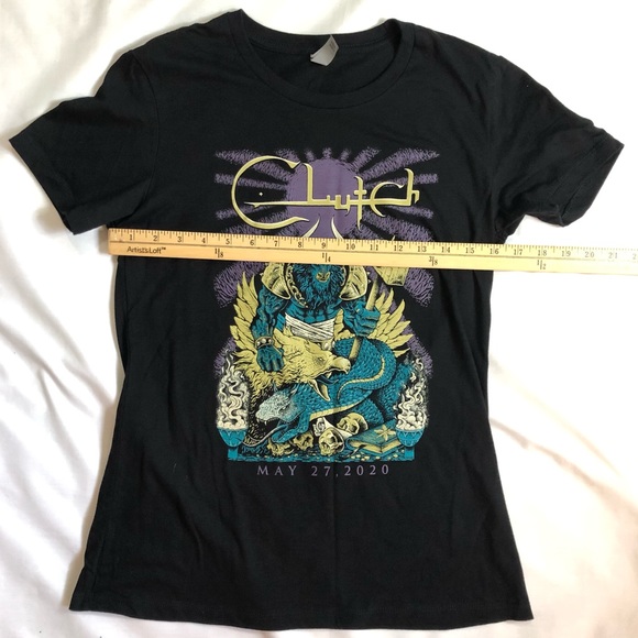 Clutch 2020 band t shirt black Women’s size medium - Picture 6 of 13